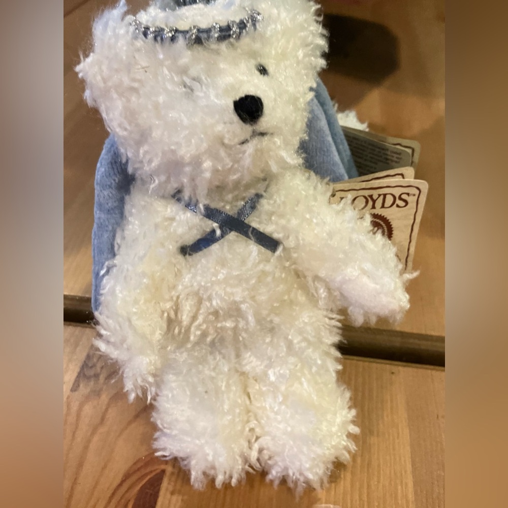 NEW Boyds Bears Lil’ Haley Blue Wings & Silver Halo Genuine Boyds 2004
